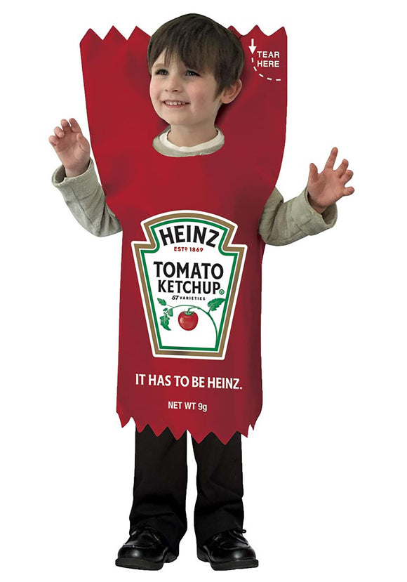 Kids Heinz Ketchup Packet Costume