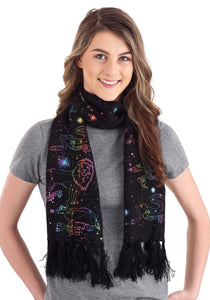 House Emblem Hogwarts Constellations Knit Scarf