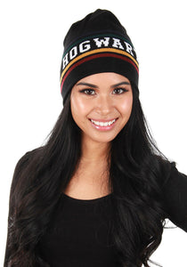 Hogwarts Reversible Black Knit Beanie