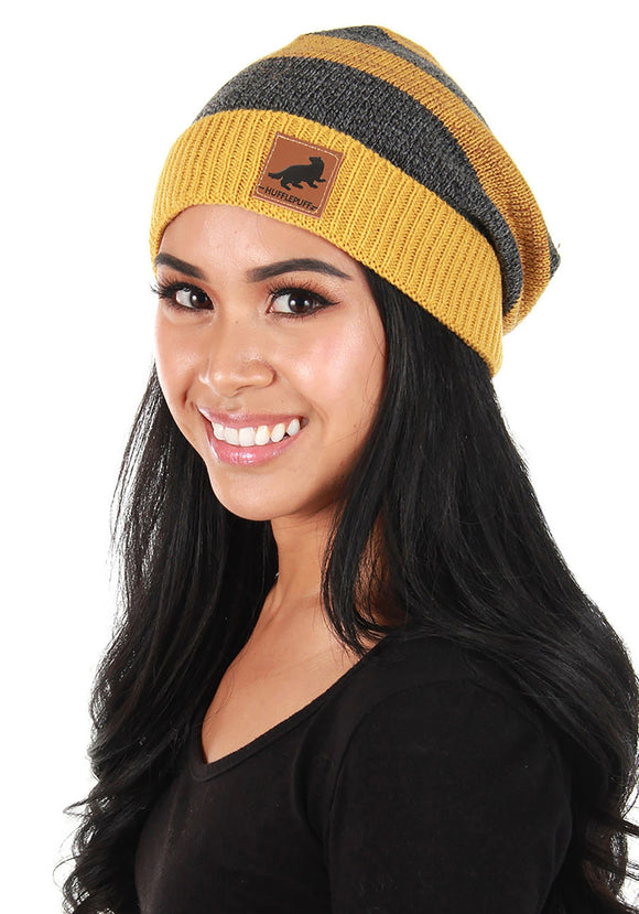 Hufflepuff Heathered Knit Yellow Beanie