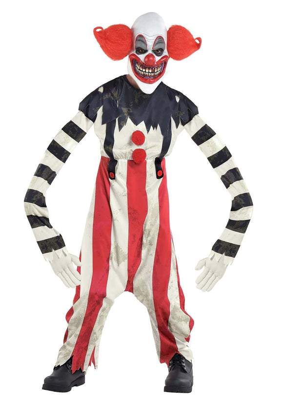Long Arm Creepy Clown Boy's Costume