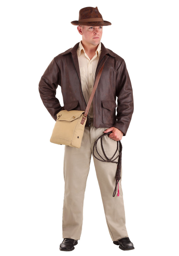 Men's Indiana Jones Plus Size Premium Costume