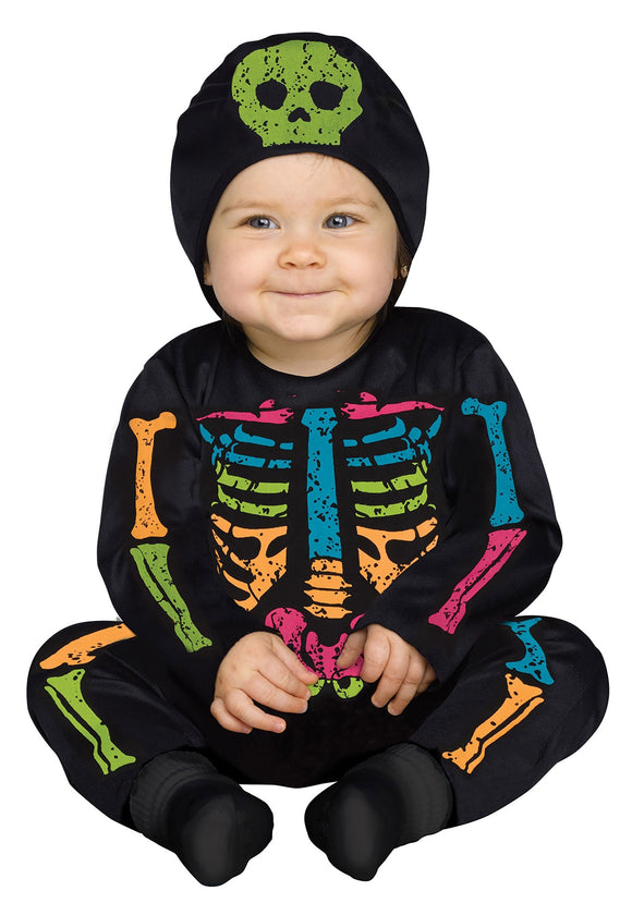Color Bones Jumpsuit Costume for Infants