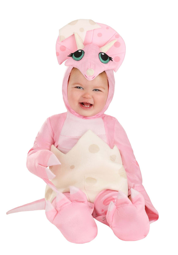 Infant's Pink Hatchling Dinosaur Costume