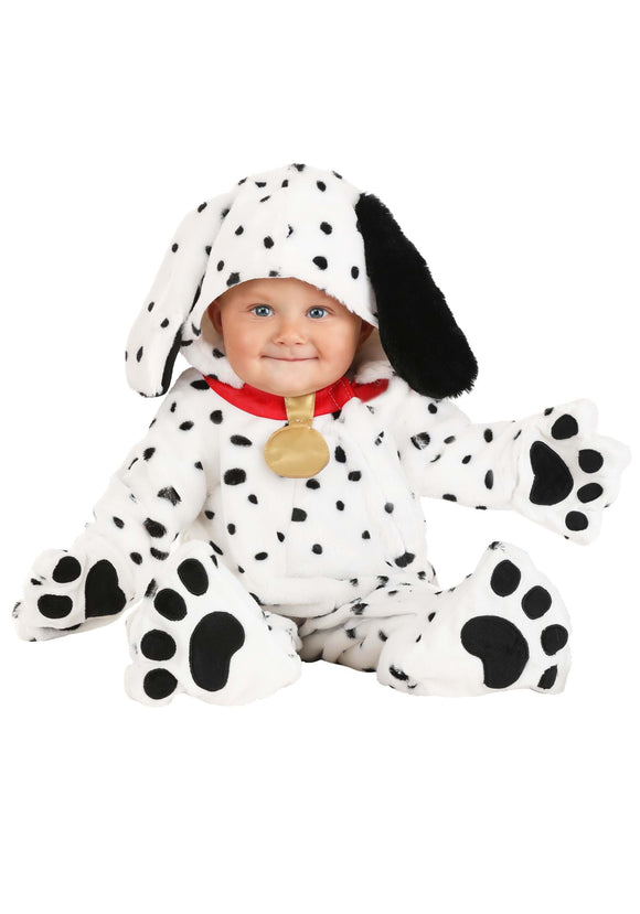 Plush Dalmatian Puppy Infant Jumpsuit