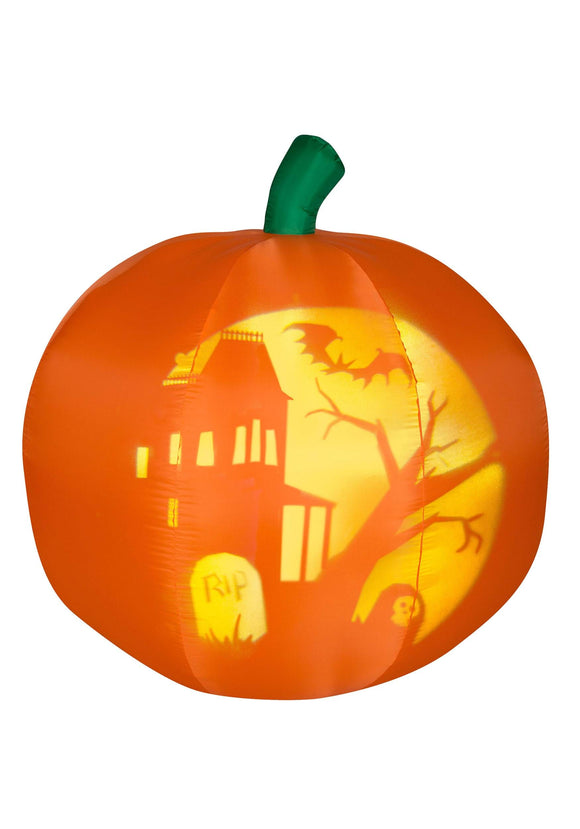 Inflatable 4 Foot Panoramic Projection Pumpkin