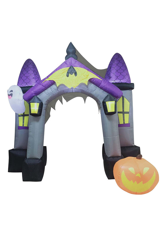 9 Foot Inflatable Haunted House Archway Halloween Decoration