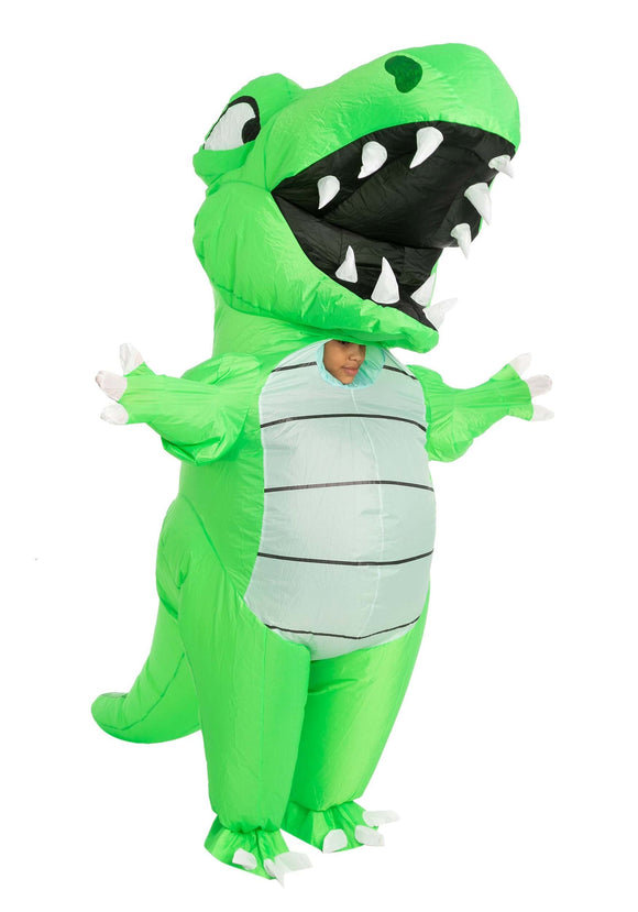 Inflatable Adult Green Dino Costume