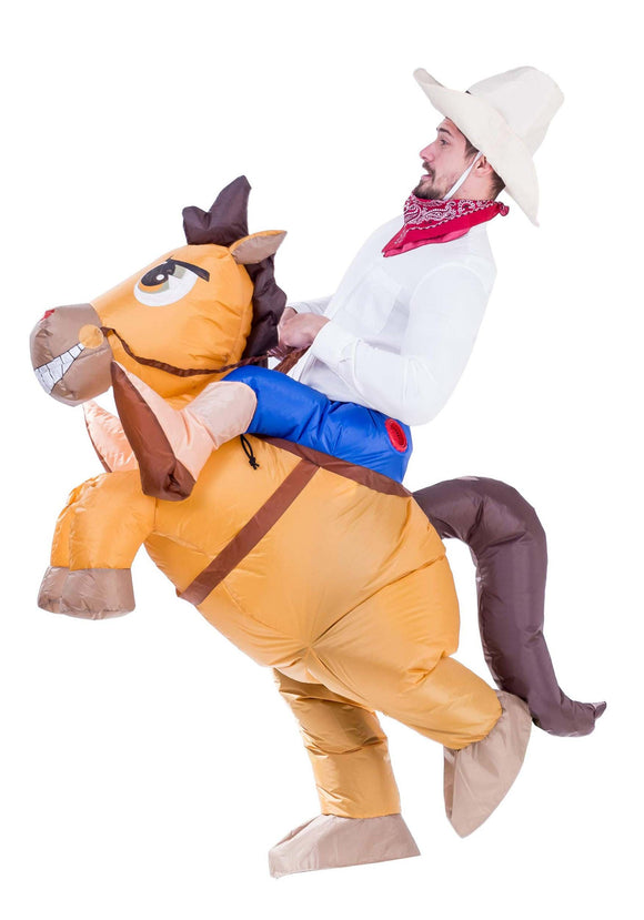 Adult Inflatable Ride-On Horse Costume