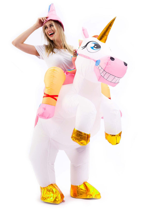 Adult Inflatable Unicorn Ride-On Costume