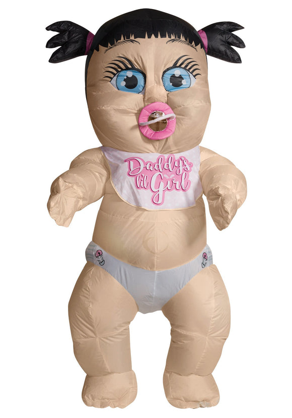 Inflatable Baby Girl Costume for Adults