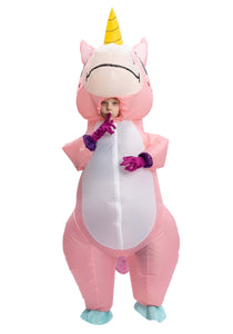 Inflatable Pink Unicorn Costume for Kids