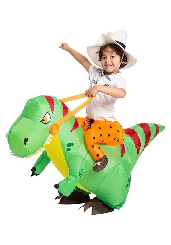 Kids Inflatable T-Rex Ride-On Costume