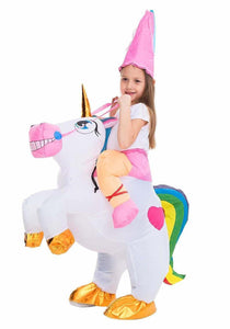 Kids Inflatable Unicorn Ride-On Costume