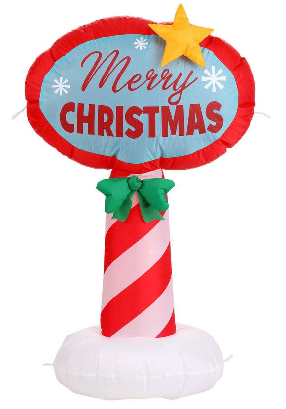 Merry Christmas Inflatable Sign Decoration