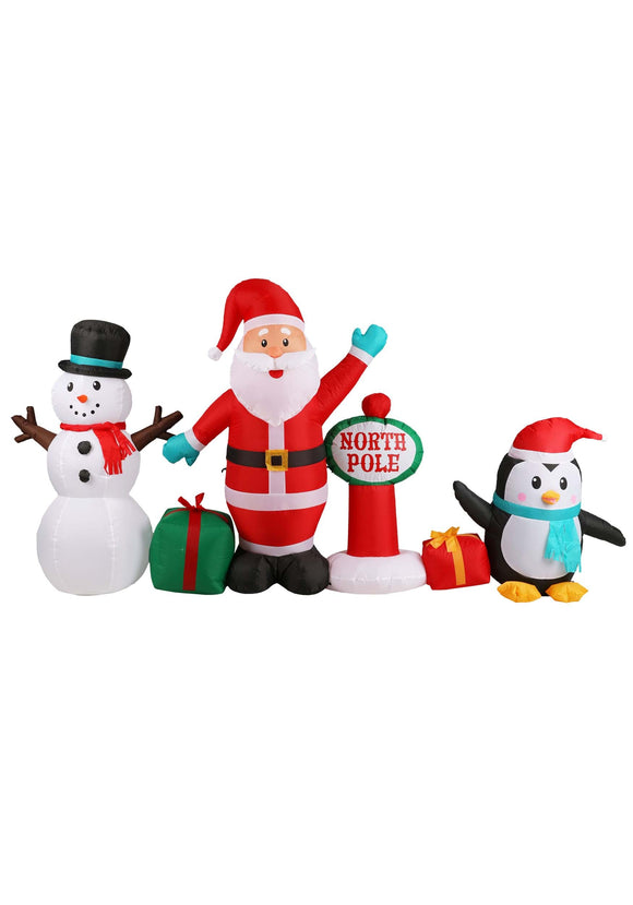 Inflatable Holiday North Pole Scene Decoration