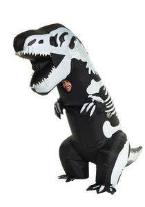 Inflatable Skeleton T-Rex Costume for Adult