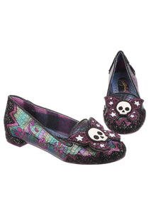 Irregular Choice Deadly Skull Kiss Flats