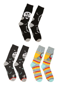 Adult Jack and Sally 3 Pair Casual Socks Pack