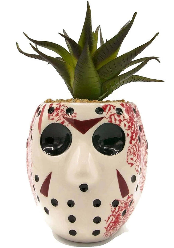 Large Ceramic Jason Mask Planter