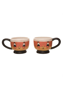 Johanna Parker Candy Corn Set of 2 Mugs