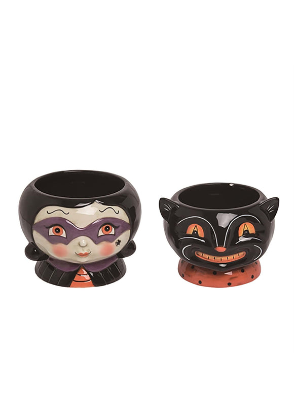 Johanna Parker Witch and Cat Snack Dish