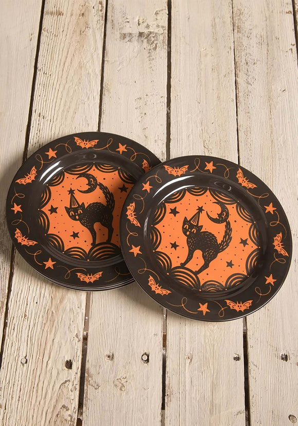 Johanna Parker Scaredy Cat Halloween Plate Set