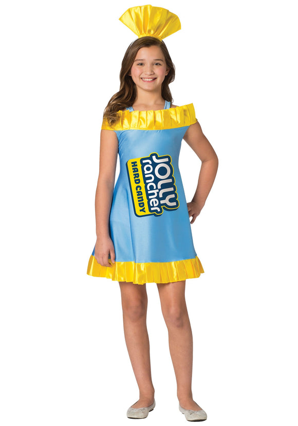 Blue Raspberry Jolly Rancher Costume for Tweens