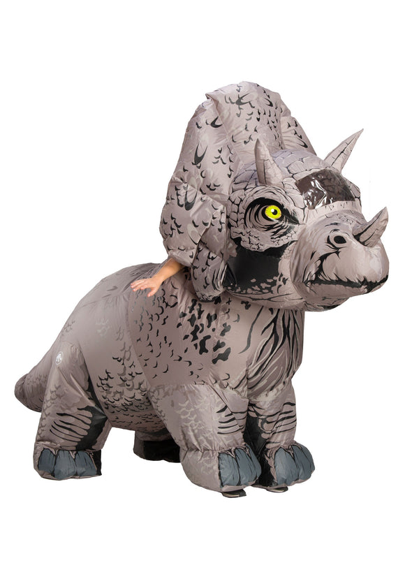 Jurassic World 2 Inflatable Triceratops Costume for Adults