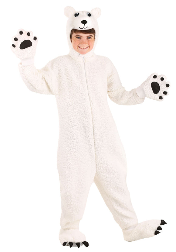 Arctic Polar Bear Costume for Kids
