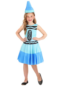Blue Crayon Costume Dress for Kid's