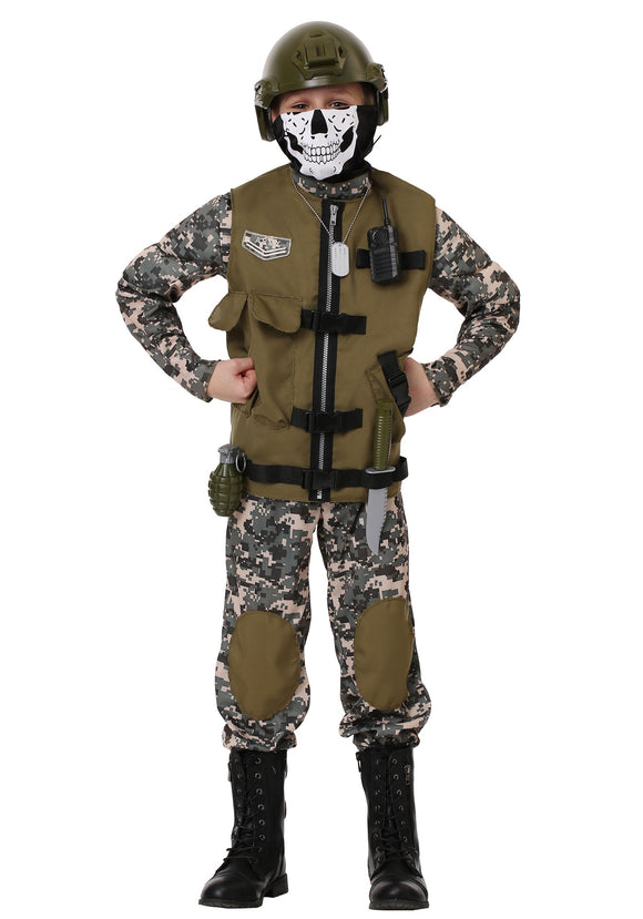 Kids Camo Trooper Costume