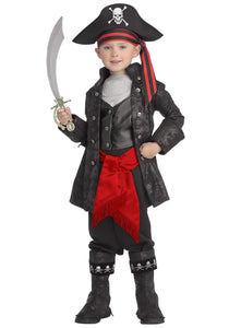 Kid's Captain Black Pirate Costume