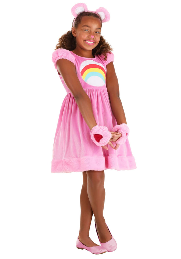 Girl's Cheer Bear Party Dress Costume