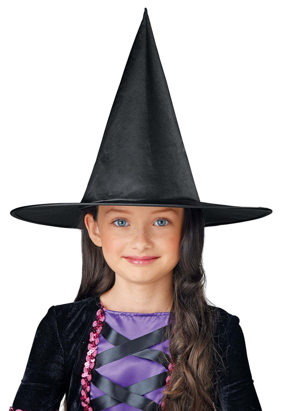 Classic Black Kid's Witch Hat