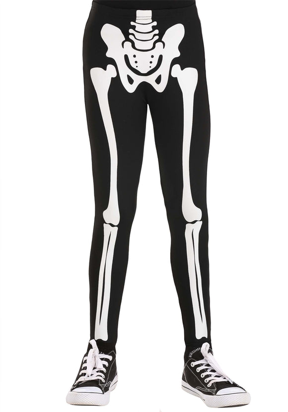 Kid's Skeleton Leggings