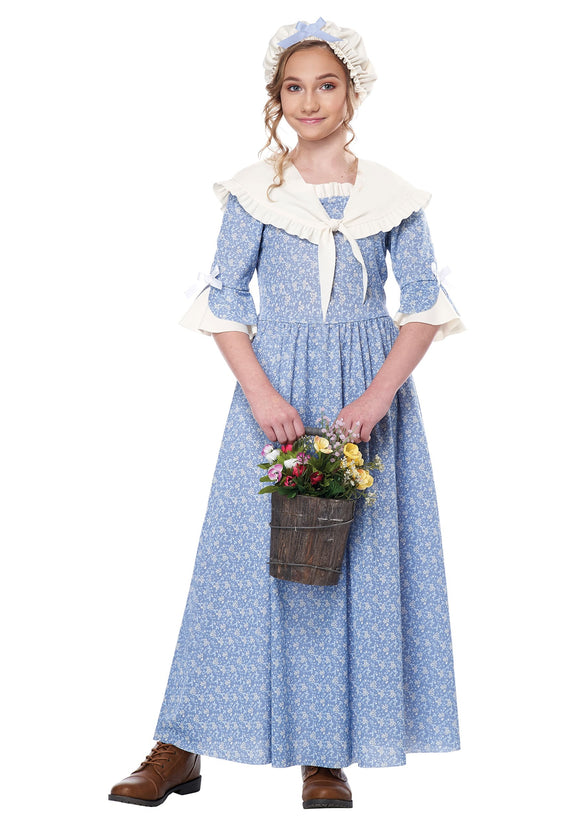 Colonial Village Girl Kid's Costume