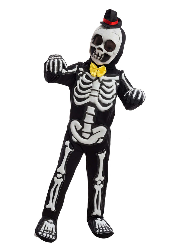 Dapper Skeleton Boy's Costume