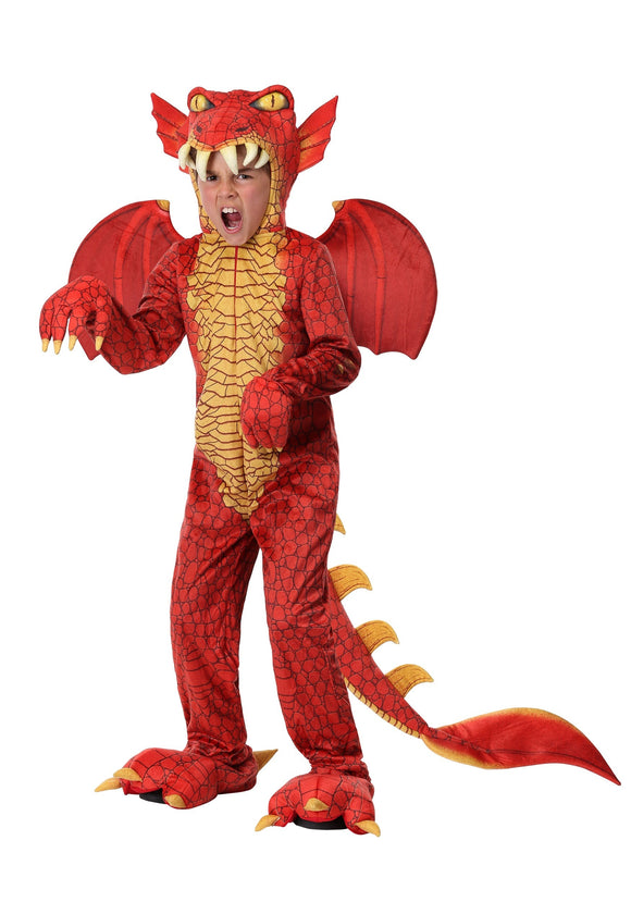 Child Deluxe Red Dragon Costume