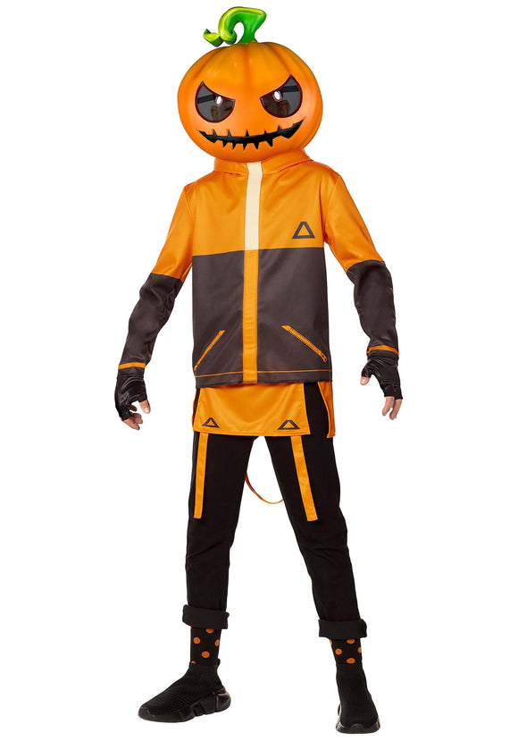 Kid's Fortnite Pumpkin Punk Costume