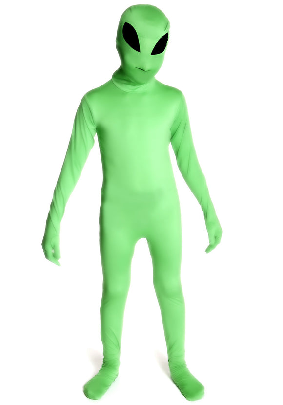 Glow Alien Morphsuit Costume for Kids