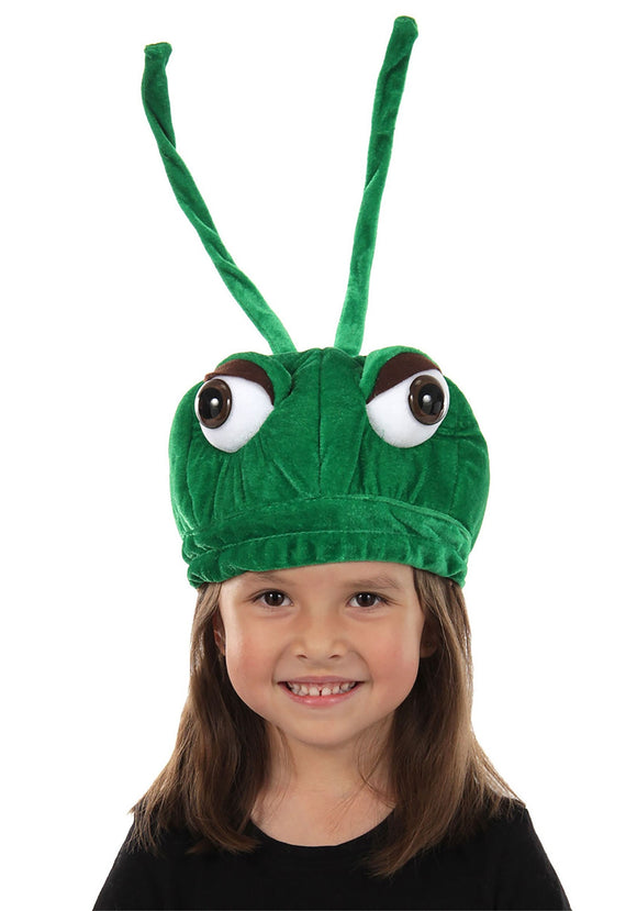 Plush Grasshopper Hat for Kids