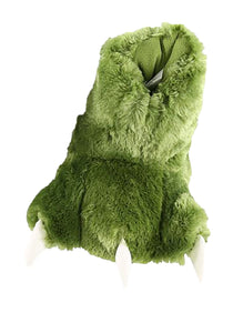 Green Dino Paw Child Slippers