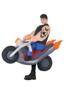 Hells Biker Kids Inflatable Costume