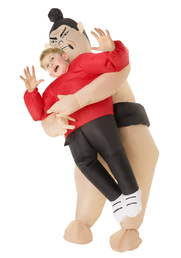 Inflatable Sumo Wrestler Pick Me Up Child Costume