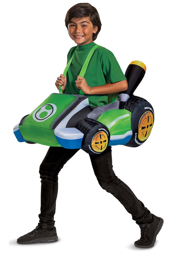 Inflatable Yoshi Cart Kids Costume