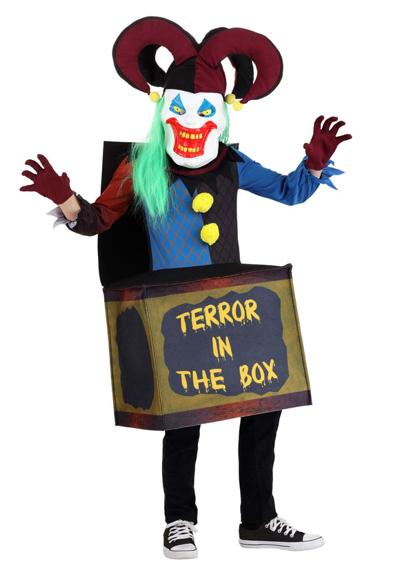 Jack in the Box Clown Kid's Costume