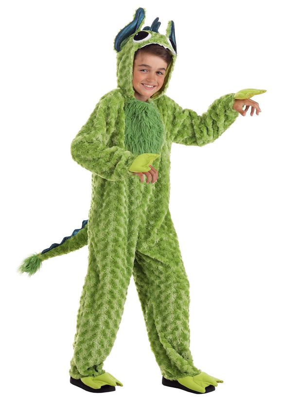 Little Green Monster Costume for Kid's