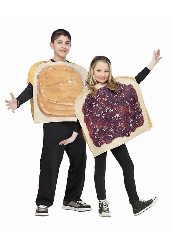 Kid's Peanut Butter and Jelly Costume