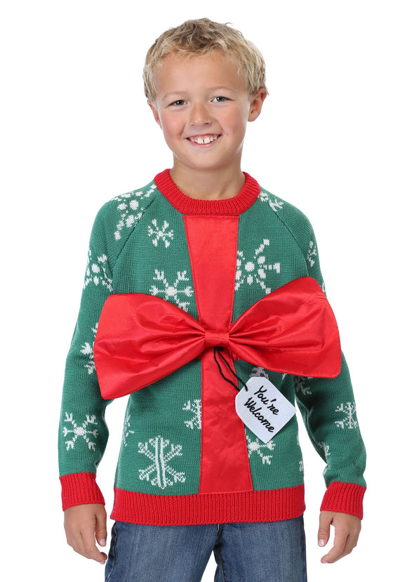 Present Ugly Christmas Sweater for Kids